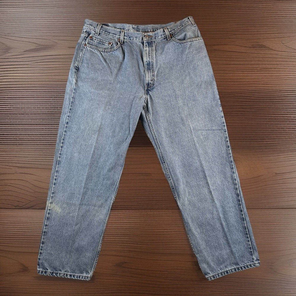 Levi's 550 Jeans Mens 36x30 Blue Relaxed Fit Denim Baggy Grunge 90s Y2K Vintage